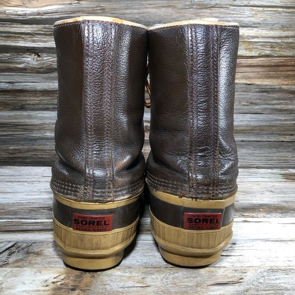 Sorel Leather Winter Lace Up Boots Men’s 8 main image 4
